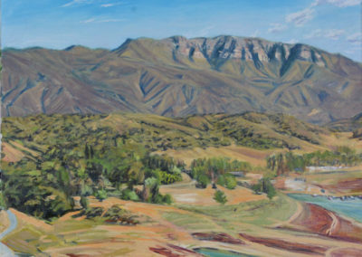 ALKE WITH TOPA TOPA BLUFFS  2013  18x24